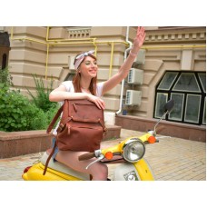 Кожаный рюкзак 896065 коньяк