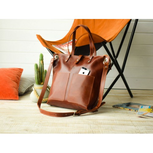 Сумка Tote Brandy Pull Up 857088 коричнева