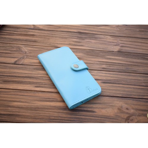 Портмоне кожаное BABAK 129 129098 голубое