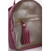 Рюкзак шкіряний BABAK Milashka 917094/95 Бордово/Оливковий