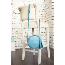 Сумка шкіряна BABAK Fantasy 901092 блакитна