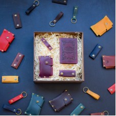 Набір шкіряних аксесуарів BABAK Evora марсала