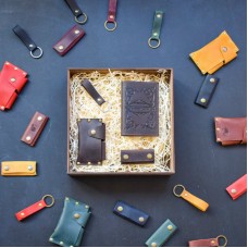 Набор кожаных аксессуаров BABAK Evora коричневый