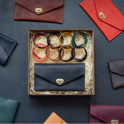 Набор кожаных аксессуаров BABAK Sena черный