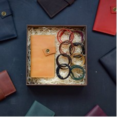 Набір шкіряних аксесуарів BABAK Valence рудий