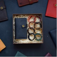 Набор кожаных аксессуаров BABAK Valence черный