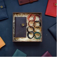 Набор кожаных аксессуаров BABAK Valence коричневый