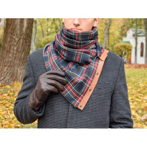 Шарф Babak Scarf-roll 12 темно-синий