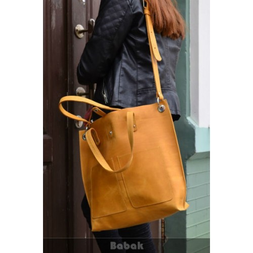 Жіноча шкіряна сумка Tote 857279 руда