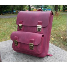 Шкіряний рюкзак 883066 бордо