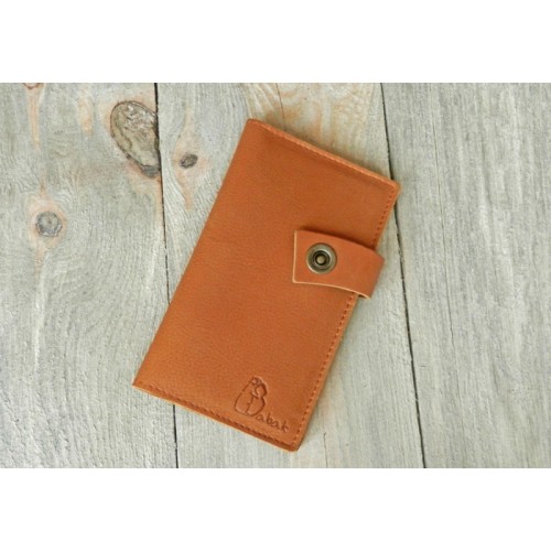 Шкіряне чоловіче портмоне 121079 руде