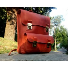 Шкіряний рюкзак 883065 коньяк