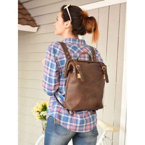 Рюкзак городской MONE Brown 897051 коричневый