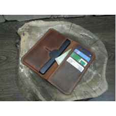 Чехол-портмоне для iPhone 122065 коньяк