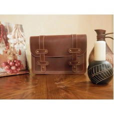 Кожаная сумка-портфель 866065 коньяк