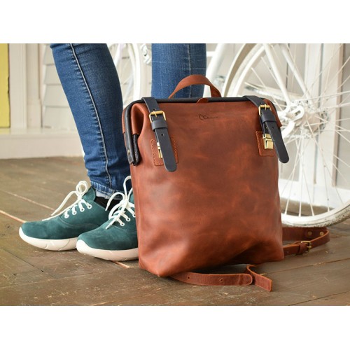 Рюкзак городской MONE Comb CB 897065/62 коньяк