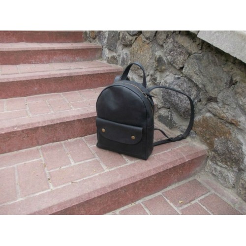 Женский кожаный рюкзак Terra Black 873076 черный
