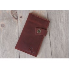 Кожаное портмоне 121065 коньяк