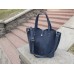 Жіноча шкіряна сумка Tote Blue 857062 темно-синя