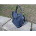 Жіноча шкіряна сумка Tote Blue 857062 темно-синя