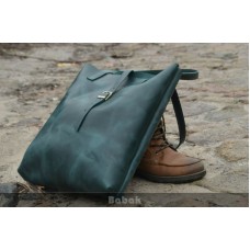 Жіноча шкіряна сумка 871077 зелена