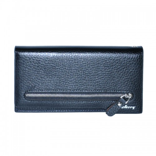 Мужское портмоне Baellerry Italia New черное с синим