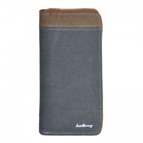 Чоловіче портмоне Baellerry Jeans сіре з рудим