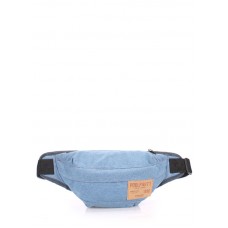 Напоясная сумка POOLPARTY Bumbag jeans голубая