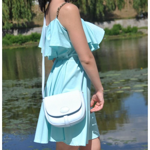 Жіночий шкіряний клатч 12510711/13 блакитний