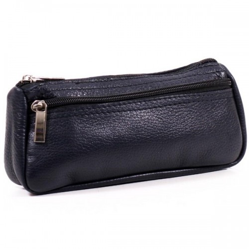 Жіноча косметичка шкіряна CB020104-blue синя