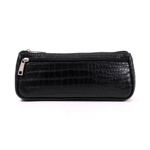 Женская косметичка кожаная CB020201-black кайман черная
