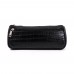 Женская косметичка кожаная CB020201-black кайман черная