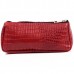 Женская косметичка кожаная CB020203-red кайман красная
