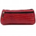 Женская косметичка кожаная CB020203-red кайман красная