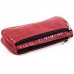 Женская косметичка кожаная CB020203-red кайман красная