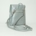 Жіночий шкіряний рюкзак B030107-silver срібло