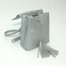 Жіночий шкіряний рюкзак B030107-silver срібло