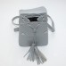 Жіночий шкіряний рюкзак B030107-silver срібло