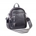 Жіночий шкіряний рюкзак B070101-black чорний