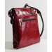 Сумка-планшет кожаная женская через плечо S080420-bordo наплак бордо
