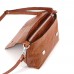 Сумка шкіряна жіноча через плече S090213-brown кайман руда