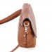 Сумка шкіряна жіноча через плече S090213-brown кайман руда