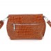 Сумка шкіряна жіноча через плече S090213-brown кайман руда