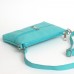 Сумка кожаная женская через плечо S100119-turquoise бирюзовая