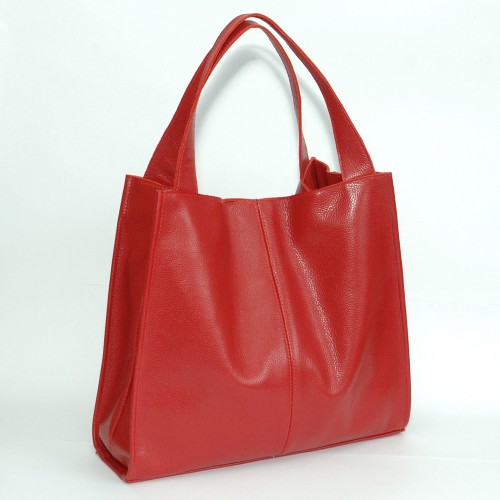 Сумка кожаная женская S120103-red красная