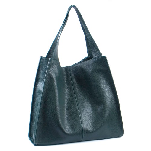 Сумка кожаная женская S120122-green зеленая