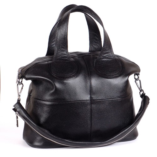 Сумка шкіряна жіноча S220101-black чорна