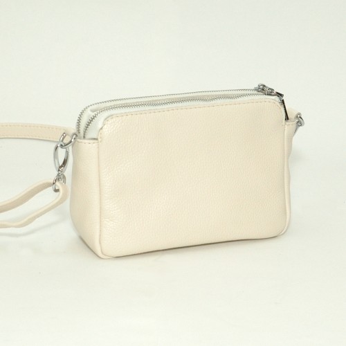 Сумка шкіряна жіноча через плече S290108-beige бежева