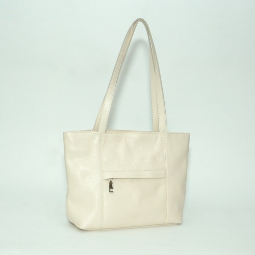 Сумка кожаная женская S300108-beige бежевая