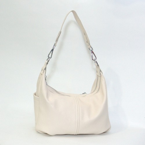 Сумка шкіряна жіноча S340108-beige бежева